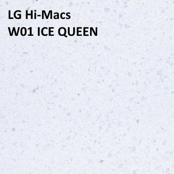 Акриловый камень LG Hi-Macs W01 ICE QUEEN